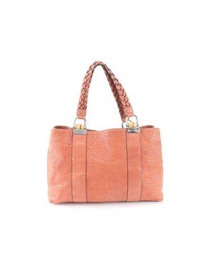 Gucci Bamboo Braided Handle Leather Tote Shoulder Hand Bag